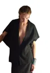 Erika Cavallini Women's Vest  Shoulders Down In Black