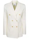 Erika Cavallini Wool Twill Alberta Jacket In White