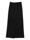 Erika Cavallini Wrap-design Midi Skirt In Black