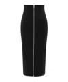 Erika Cavallini Nicla Zipped Midi Skirt In Black