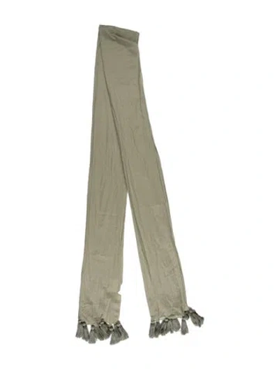 Pre-owned Erika Peña Scarf In Green