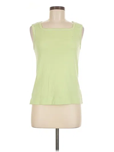 Pre-owned Erika Sleeveless Top Green Scoop Neck Tops