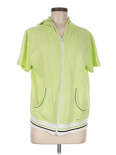 Pre-owned Erika Zip Up Hoodie In Green