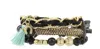 Erimish Women's Havana Starter Bracelet Stack In Black In Black