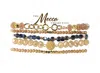 Erimish Women's Mecca Bracelet Stack In Beige Multi In Sand