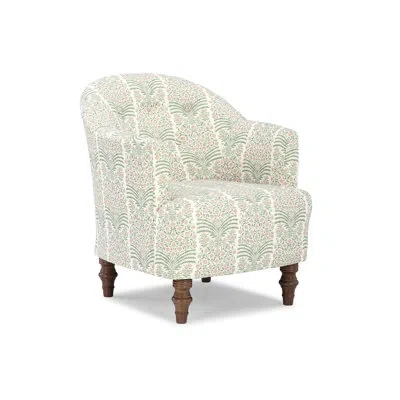 Erin & Ben Co. Arden Club Chair In Green;pink;ivory
