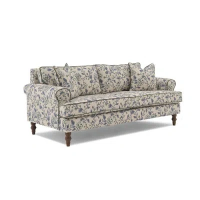 Erin & Ben Co. Faulkner Upholstered Sofa In Blue,beige,green