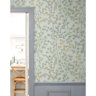Erin & Ben Co. Lemon Grove Peel & Stick Wallpaper In Gray