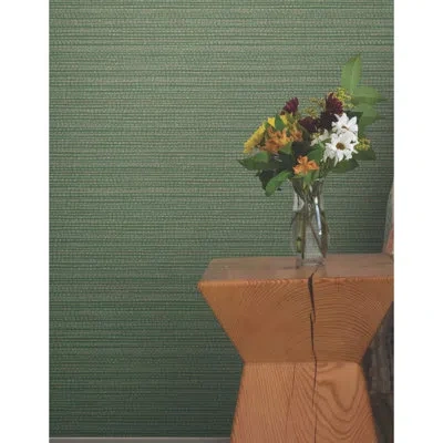 Erin & Ben Co. Tick Mark Texture Peel & Stick Wallpaper In Green