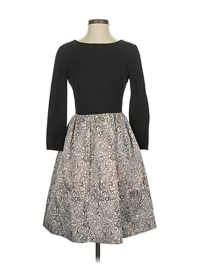 Pre-owned Erin Erin Fetherston Cocktail Dress In Gray