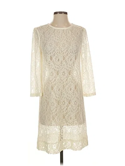 Pre-owned Erin Erin Fetherston Cocktail Dress In Ivory