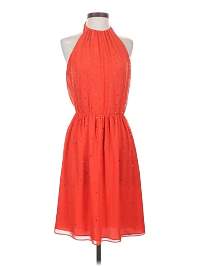 Pre-owned Erin Erin Fetherston Cocktail Dress In Orange