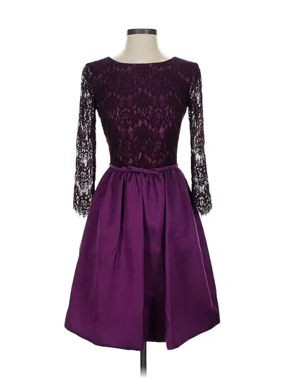 Pre-owned Erin Erin Fetherston Cocktail Dress In Purple