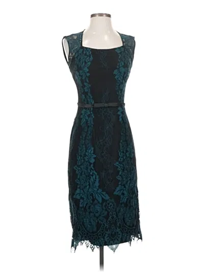 Pre-owned Erin Erin Fetherston Cocktail Dress In Teal
