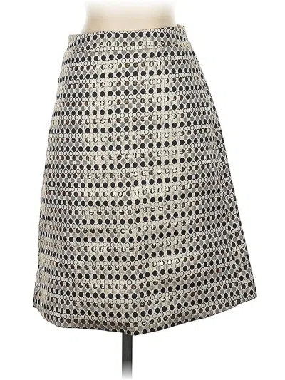 Pre-owned Erin Erin Fetherston Formal Skirt In Gray