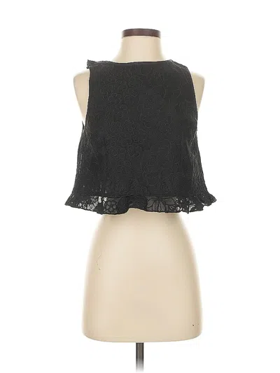 Pre-owned Erin Erin Fetherston Sleeveless Blouse In Black