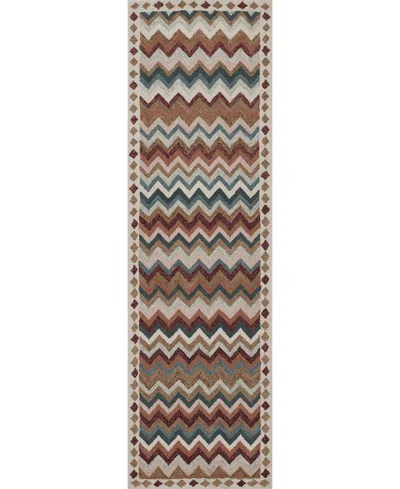 Erin Gates Abbott Abb-1 2'3"x8' Runner Area Rug In Multi