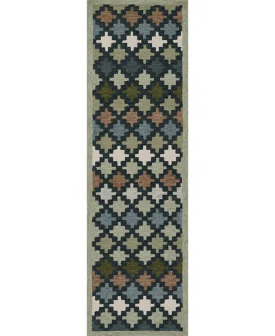 Erin Gates Abbott Abb-2 2'3"x8' Runner Area Rug In Blue