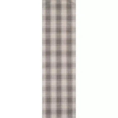 Erin Gates By Momeni Charles Plaid Indoor Rectangular Accent Rug In Gray