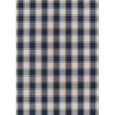 Erin Gates By Momeni Marlborough Handwoven Navy Blue/ivory Rug In Navy Blue,ivory