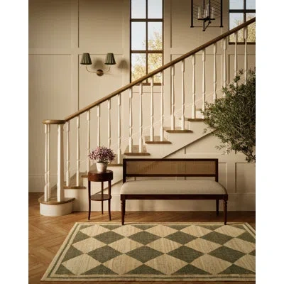 Erin Gates By Momeni Orchard Court Green Hand Woven Wool And Jute Area Rug