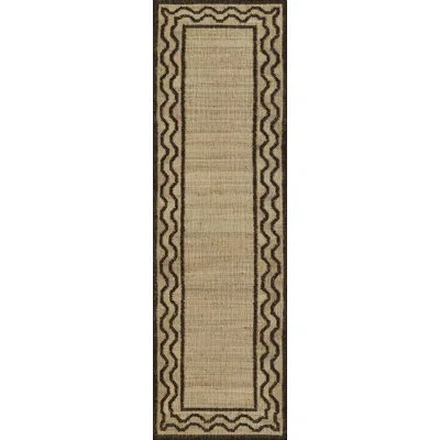 Erin Gates By Momeni Orchard Ripple Brown Hand Woven Wool And Jute Area Rug In Black;brown
