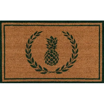 Erin Gates By Momeni Park 30 In. X 18 In. Non-slip Outdoor Door Mat In Green