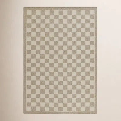 Erin Gates By Momeni Saybrook Check Gray Indoor / Outdoor Area Rug
