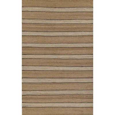 Erin Gates By Momeni Striped Handmade Handwoven Jute/sisal Area Rug In Brown