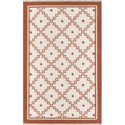 Erin Gates By Momeni Thompson Langley Handmade Flatweave Wool Brown Rug