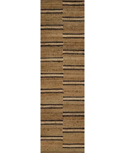 Erin Gates Crescent Cre-2 2'3"x8' Runner Area Rug In Beige