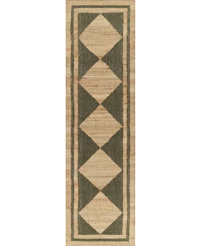 Erin Gates Orchard Orc-5 2'3"x12' Runner Area Rug In Green