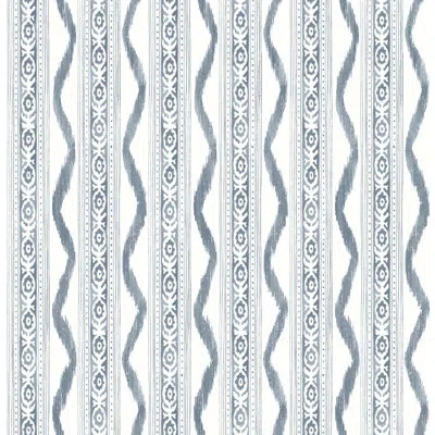 Erin Gates Rhys 33' L X 20.5'' W Wallpaper Roll In Blue