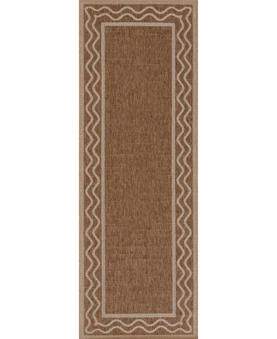 Erin Gates Saybrook Say-1 2'7"x7'6" Runner Area Rug In Brown
