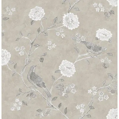 Erin Gates Wellesley 33' L X 20.5" W Wallpaper Roll In Neutral