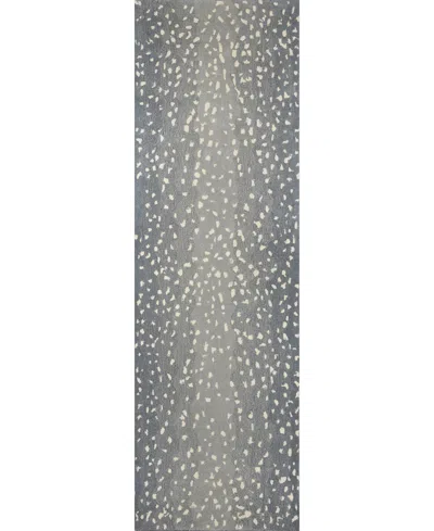 Erin Gates Woodland Wod-1 2'6"x12' Runner Area Rug In Blue