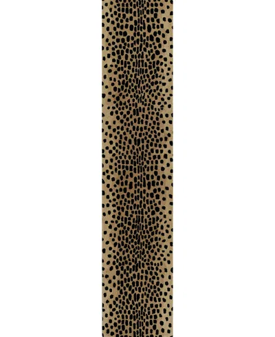 Erin Gates Woodland Wod-3 2'6"x8' Runner Area Rug In Animal Print