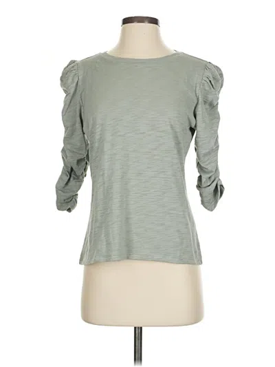 Pre-owned Erin Gray 3/4 Sleeve T-shirt In Green