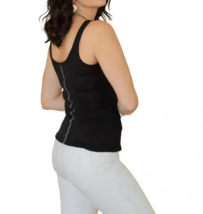 Erin Gray Double Layer Tank Top In Black