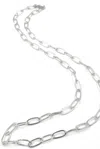 Erin Gray Women's Paperclip Links Necklace In Sterling Silver In Multi