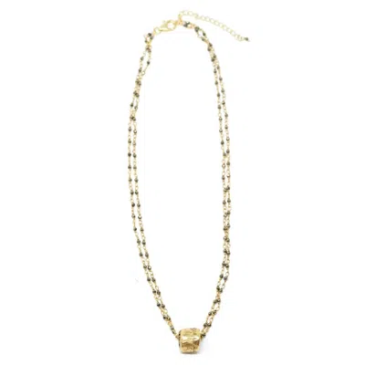 Erin Gray Women's Small Barrel Necklace In Gold