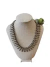 Erin Knight Designs Vintage Tassel Link Choker Necklace In Silver In Silver