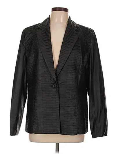 Pre-owned Erin London Blazer Jacket In Black