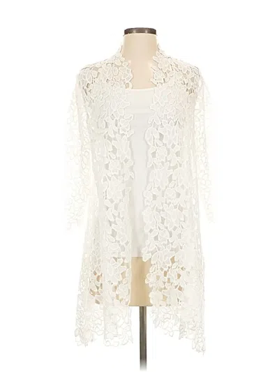 Pre-owned Erin London Kimono In White