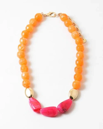 Erin Mcdermott Jewelry Charleston Sunset Necklace In Orange