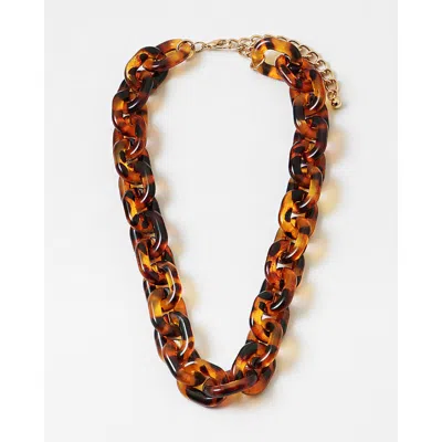 Erin Mcdermott Jewelry Classic Tortoiseshell Necklace In Brown