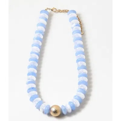 Erin Mcdermott Jewelry Coco Necklace In Blue
