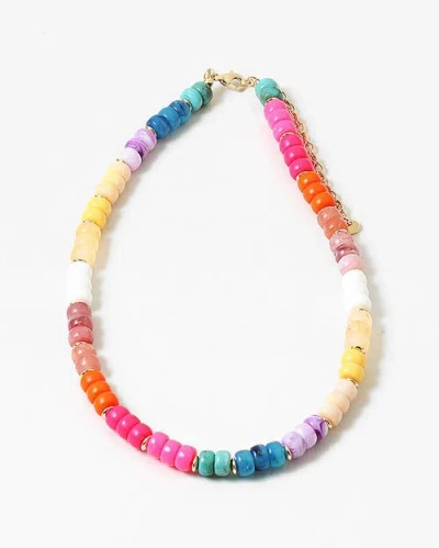 Erin Mcdermott Jewelry Colorful Staple Necklace In Multi