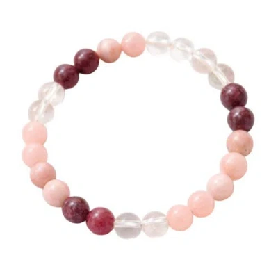 Erin Mcdermott Jewelry Harmony Stone Bracelet In Pink