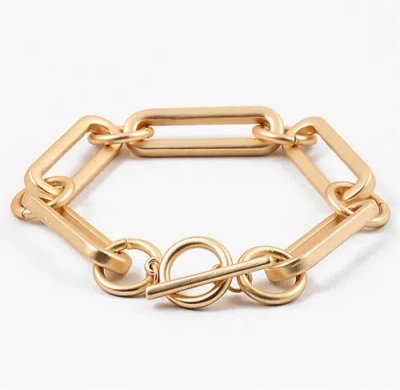 Erin Mcdermott Jewelry Lia Link Bracelet In Gold